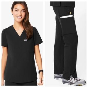 FIGS black scrub pant